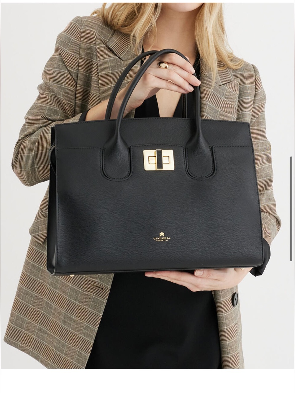 Beautiful Italian Leather Structured Tote